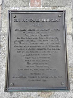 Sir Howard Douglas Hall Historic Plaque