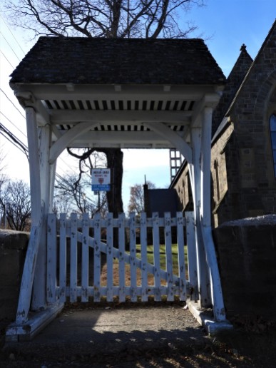 Lynch Gate at Anne Chapel of Ease, Used to keep the coffins dry when it was bad weather. very rare now a days