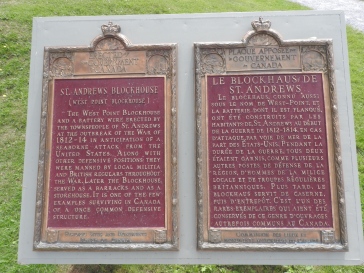 Saint Andrews Block House and Plaque
