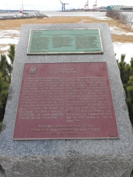 Fort La Tour National Historic site and Provincial historic site plaques